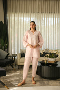Ayla blush embroidered two piece