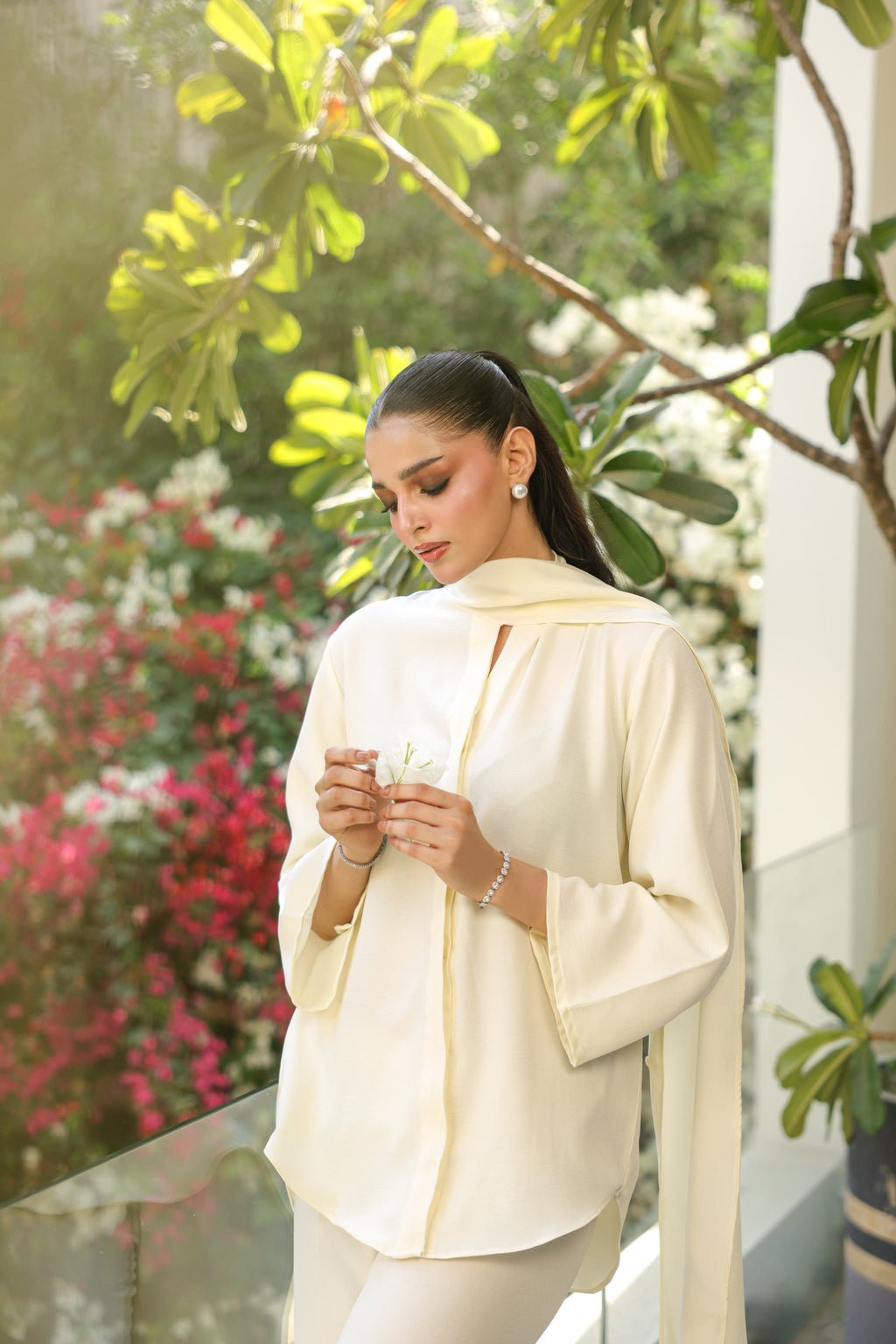 Luna ivory two piece