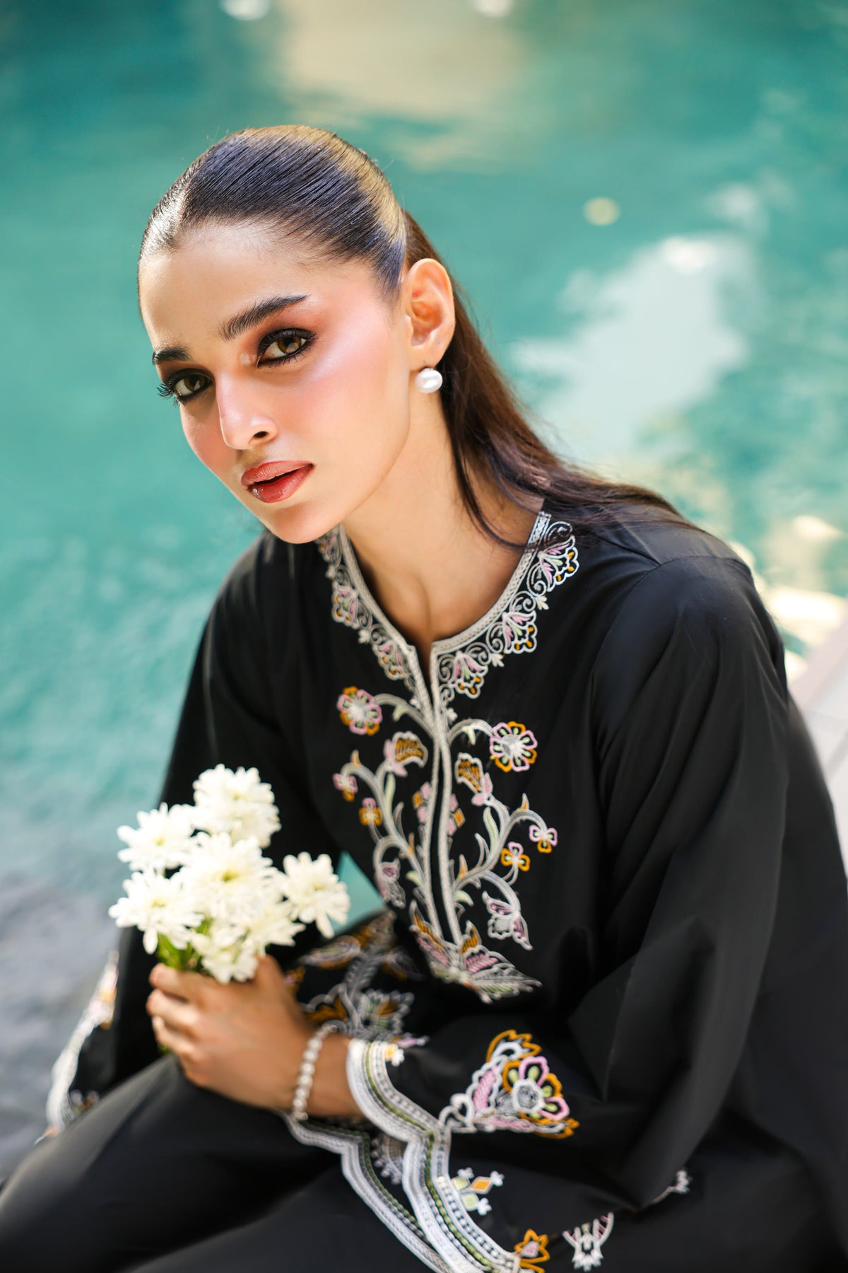 Veya embroidery detail