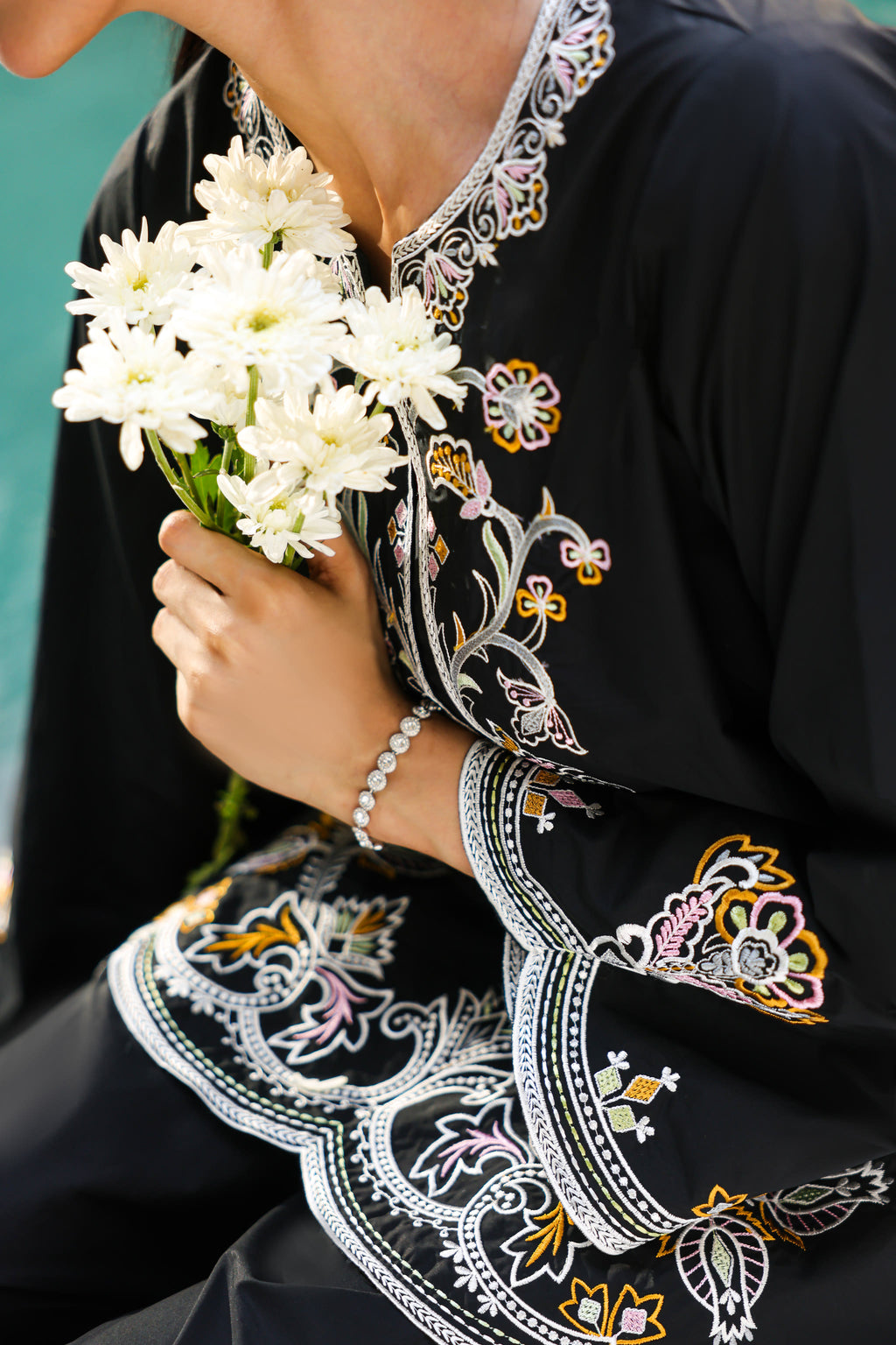 Veya embroidery detail